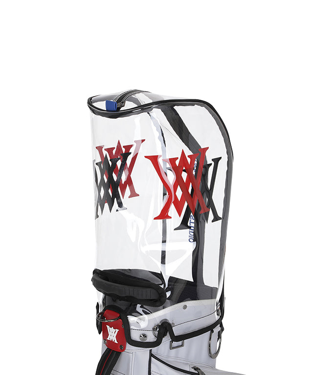 Double Logo Stand Bag - White