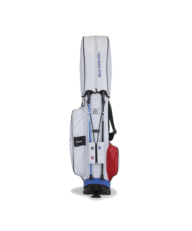 Double Logo Stand Bag - White