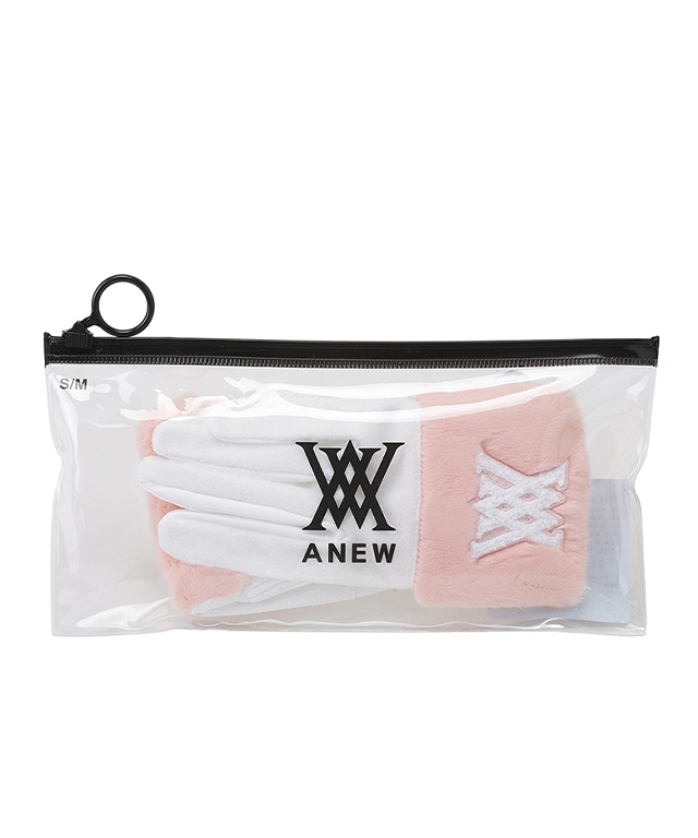 Finger Cut Fur Winter Gloves - White