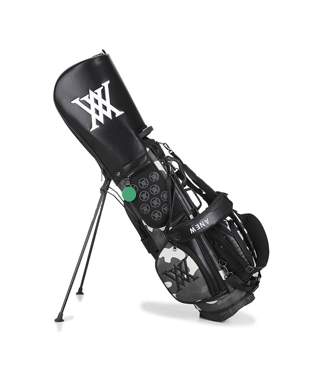 Indie Camo Stand Bag - Black