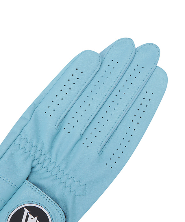 Men's Left hand solid glove- Aqua Blue