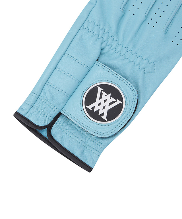 Men's Left hand solid glove- Aqua Blue