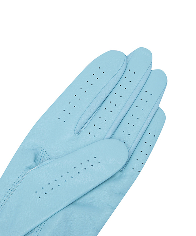 Men's Left hand solid glove- Aqua Blue