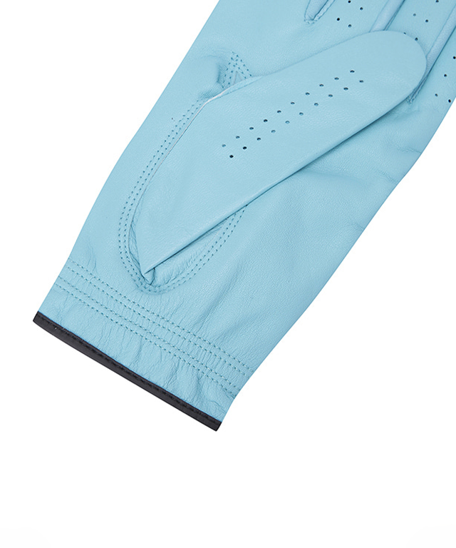 Men's Left hand solid glove- Aqua Blue