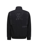 Men's Sleeve Detachable Point Jacket - Black