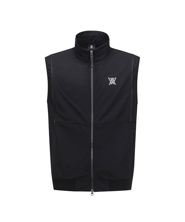 Men's Sleeve Detachable Point Jacket - Black