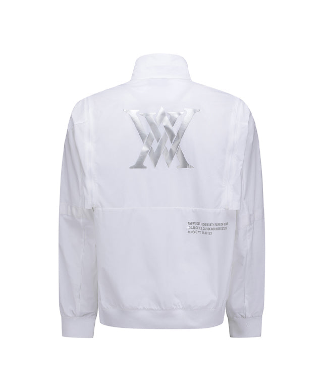 Men's Sleeve Detachable Point Jacket - White