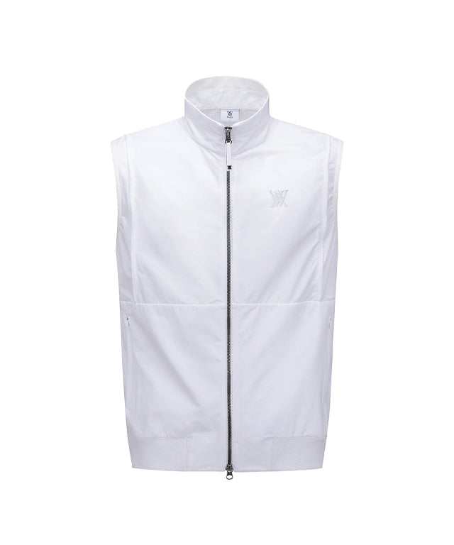 Men's Sleeve Detachable Point Jacket - White
