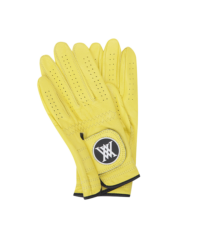 Two Hand Solid Gloves Women - Yellow