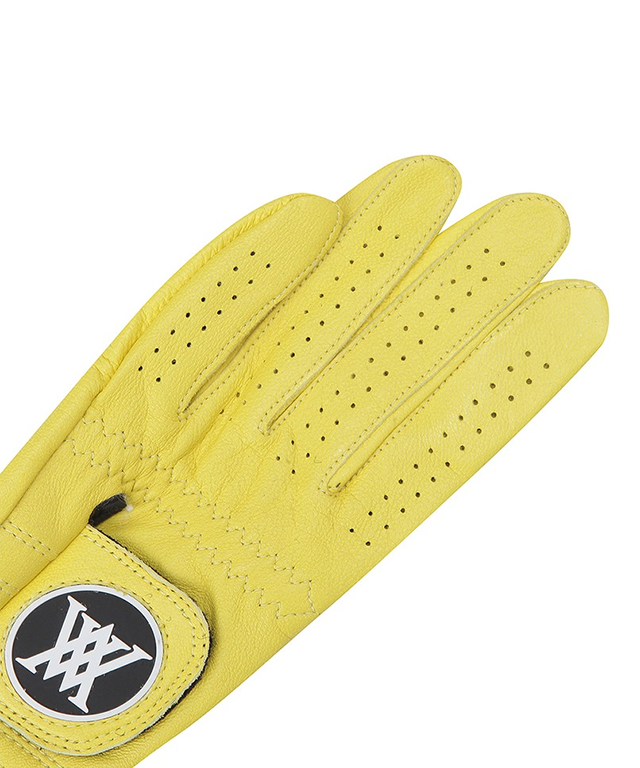Two Hand Solid Gloves Women - Yellow