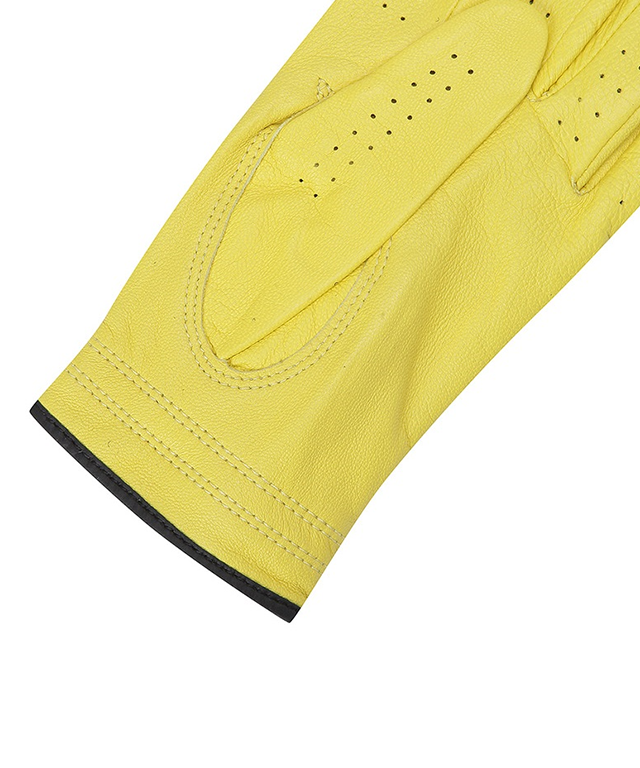 Two Hand Solid Gloves Women - Yellow