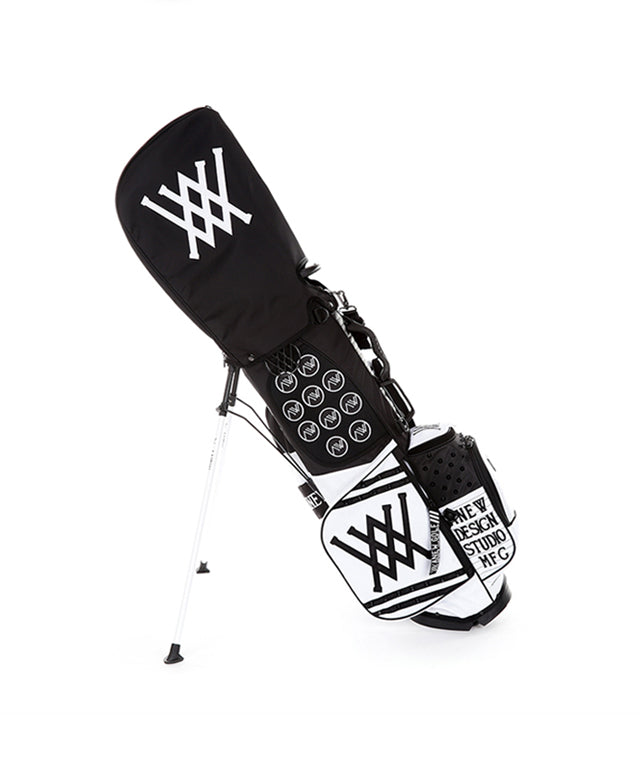 Two-Color Stand Bag - Black