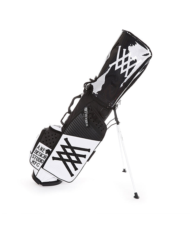 Two-Color Stand Bag - Black