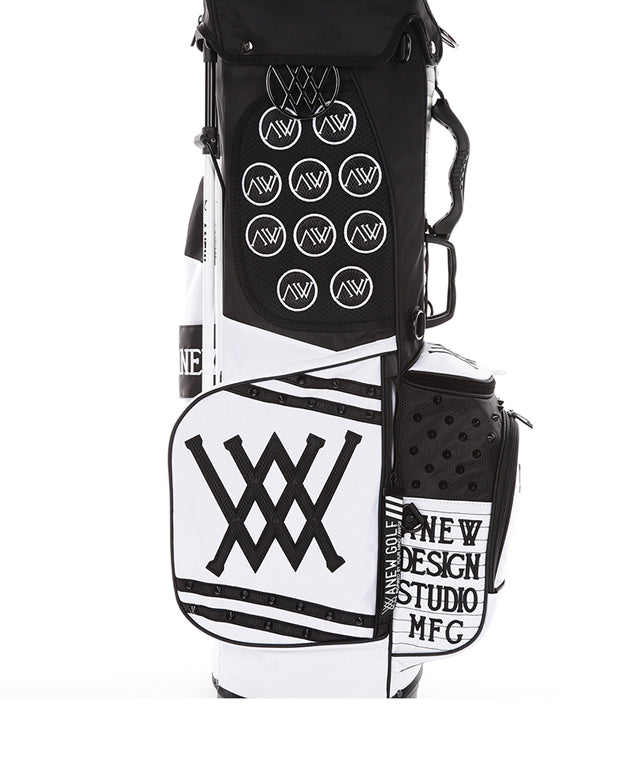 Two-Color Stand Bag - Black