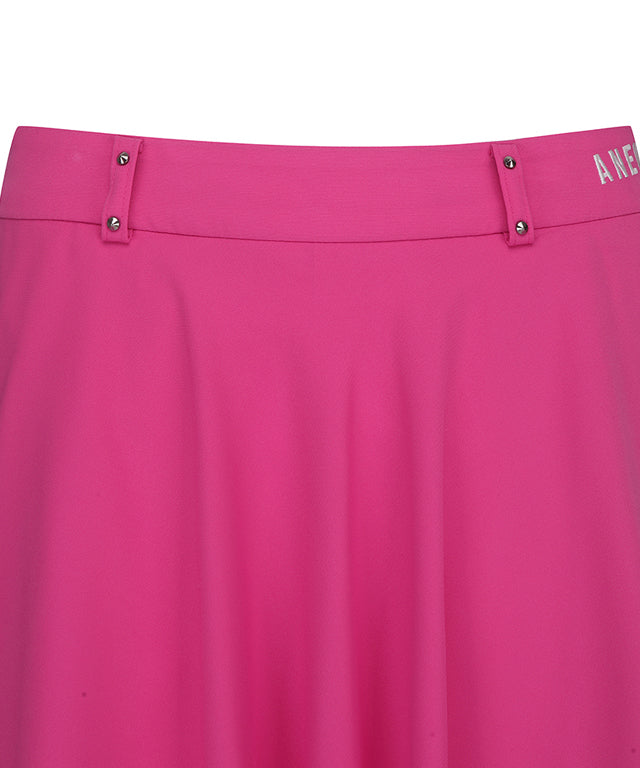 Women's Outer Cover Flare Half Pants - Hot Pink