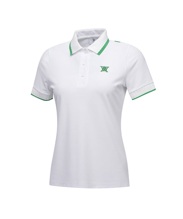 Women's Back Signature Logo Pique Short T-Shirt