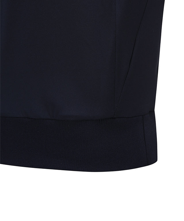 Women's Beads Point Crop Short Sleeve  T-Shirt - Navy