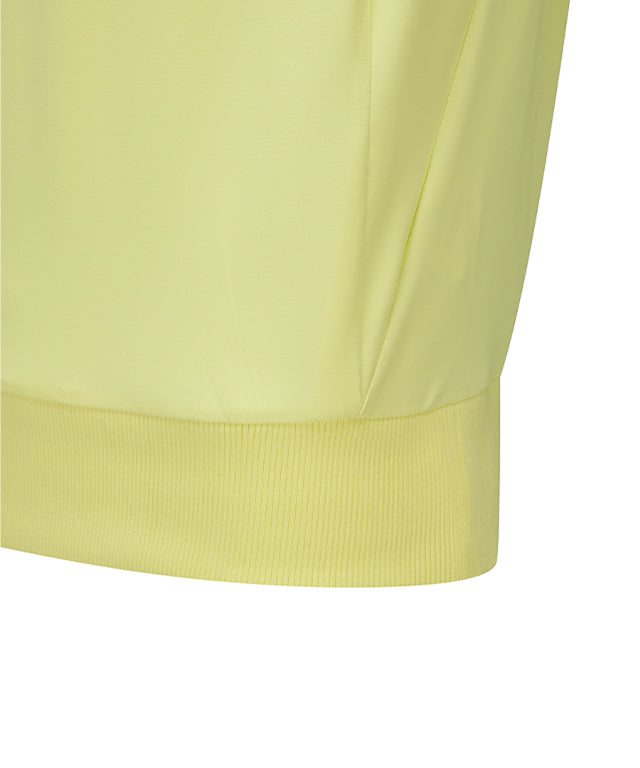 Women's Beads Point Crop Short Sleeve  T-Shirt - Yellow