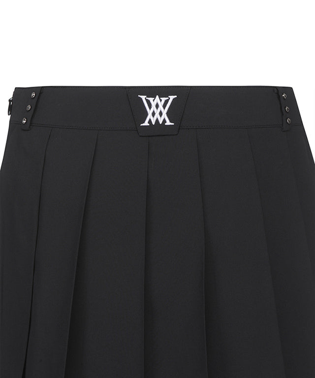 Women's Belt Point Pleats Half Pants