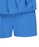 [Legacy Sale]  Women's Belt Loop Point Pleats Half Pants - Blue