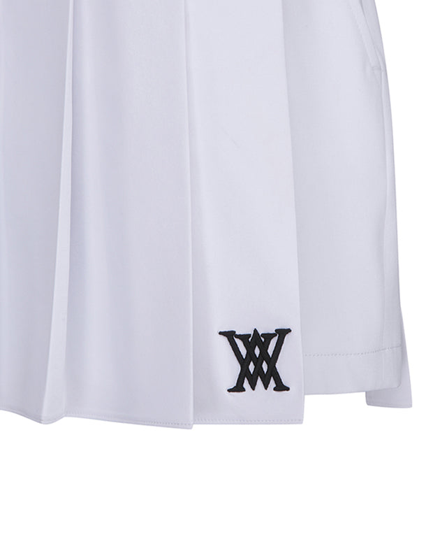 Women's Belt Point Pleats Half Pants