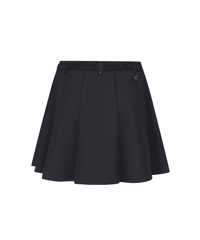 Women's Bubble Flare Skirt -  Black