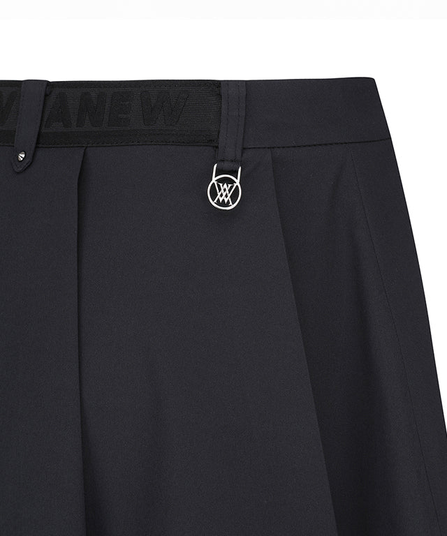 Women's Bubble Flare Skirt -  Black