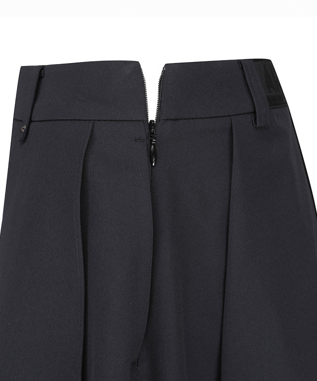 Women's Bubble Flare Skirt -  Black