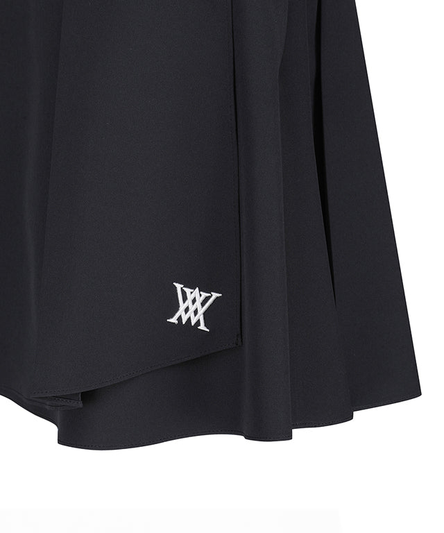 Women's Bubble Flare Skirt -  Black