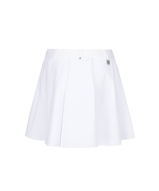 Women's Bubble Flare Skirt -  White