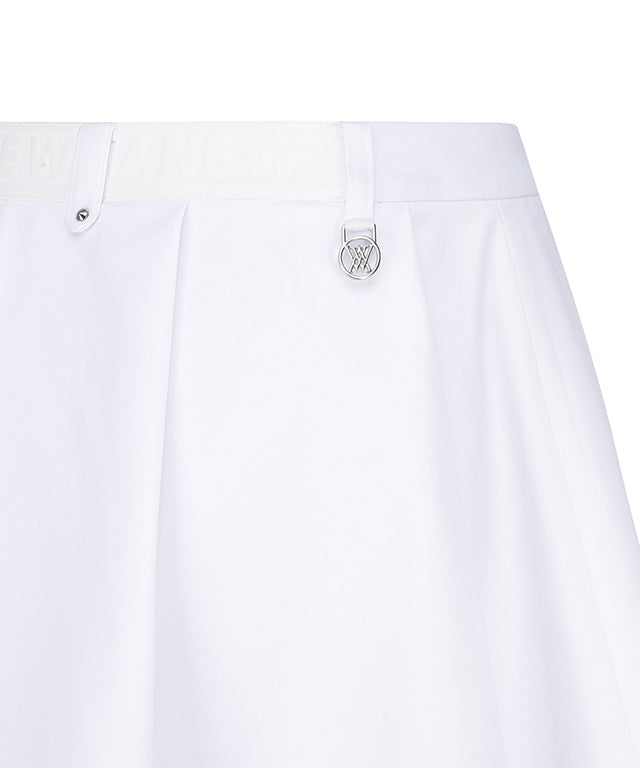 Women's Bubble Flare Skirt -  White