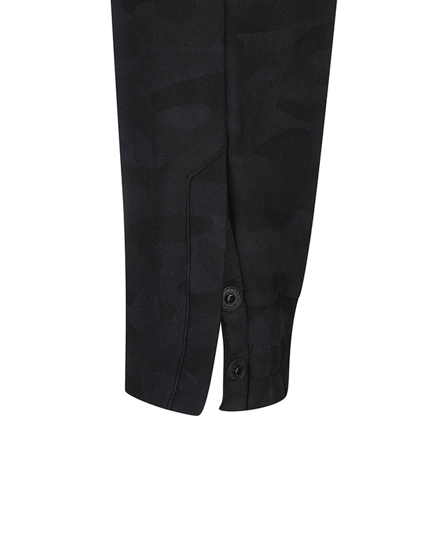 Women's Camo Pattern Jogger Long Pants - Black