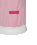 Women's Chest Big Logo Collar Short Sweater - Light Pink