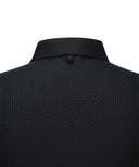 Women's Collar Point Back Ventilation Short T-Shirt - Black