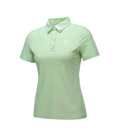 [Legacy Sale] Women's Collar Point Back Ventilation Short T-Shirt - Light Green