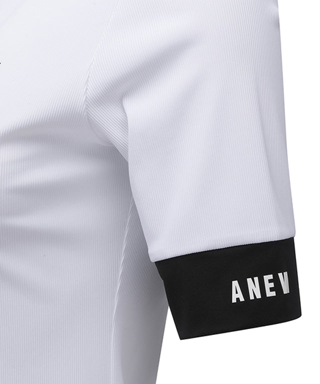 Women's Collar Transform Sleeved Long T-Shirt - White