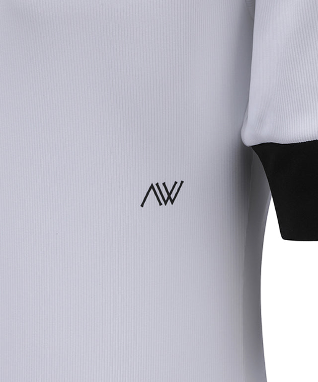 Women's Collar Transform Sleeved Long T-Shirt - White