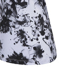 Women's Flower Pattern Short T-Shirt - White