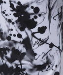 Women's Flower Pattern Short T-Shirt - White
