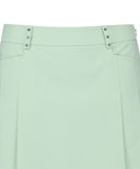 Women's Half Pleats Under Line Point Skirt - Light Green