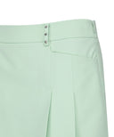 Women's Half Pleats Under Line Point Skirt - Light Green