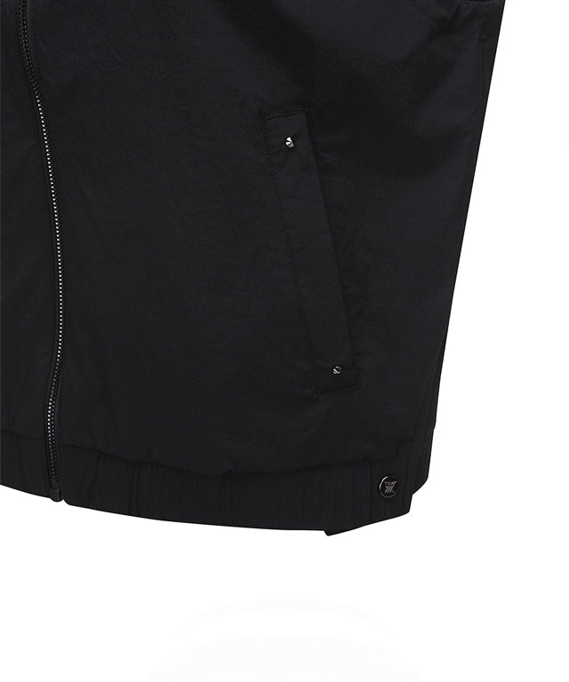 Women's Line Point Wide Neck Vest - Black