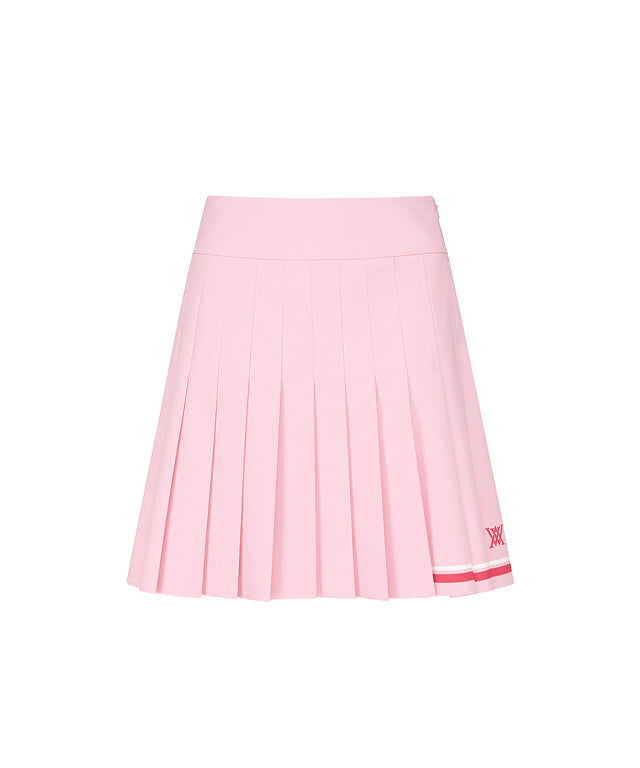 Women's Logo Band Pleats Skirt - Pink – Anew Golf USA