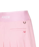 Women's Logo Band Pleats Skirt - Pink