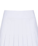 Women's Logo Band Pleats Skirt - White