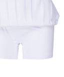 Women's Logo Band Pleats Skirt - White