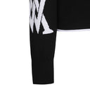 [Signature] Women's Logo Intarsia Cardigan - Black