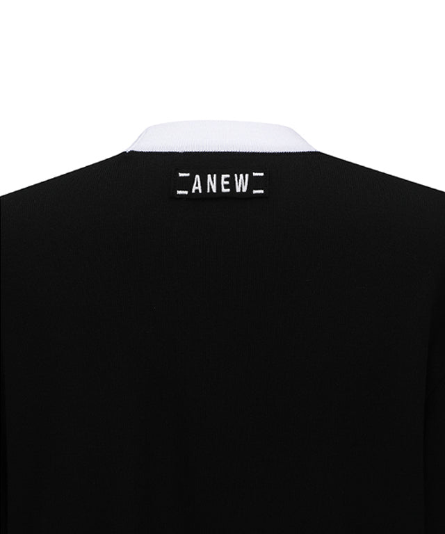 Women's Logo Intarsia Cardigan - Black