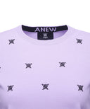 Women's Monogram Logo Point Pullover Sweater - Lavender