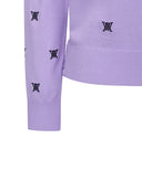Women's Monogram Logo Point Pullover Sweater - Lavender
